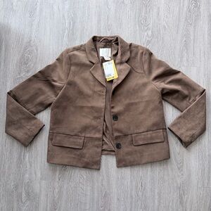 H&M Brown Suede Women's Jacket